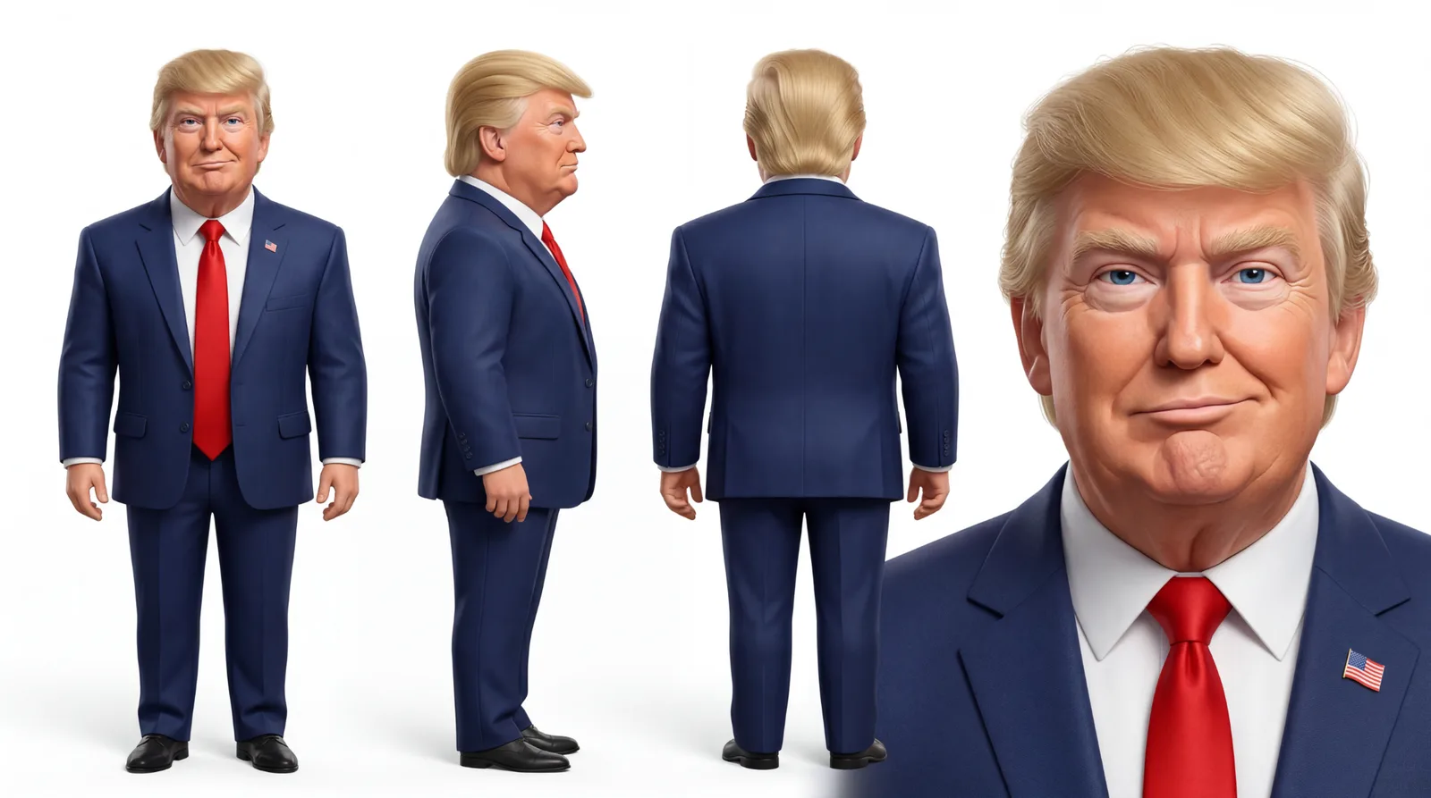 Personnage stylisé : Donald Trump