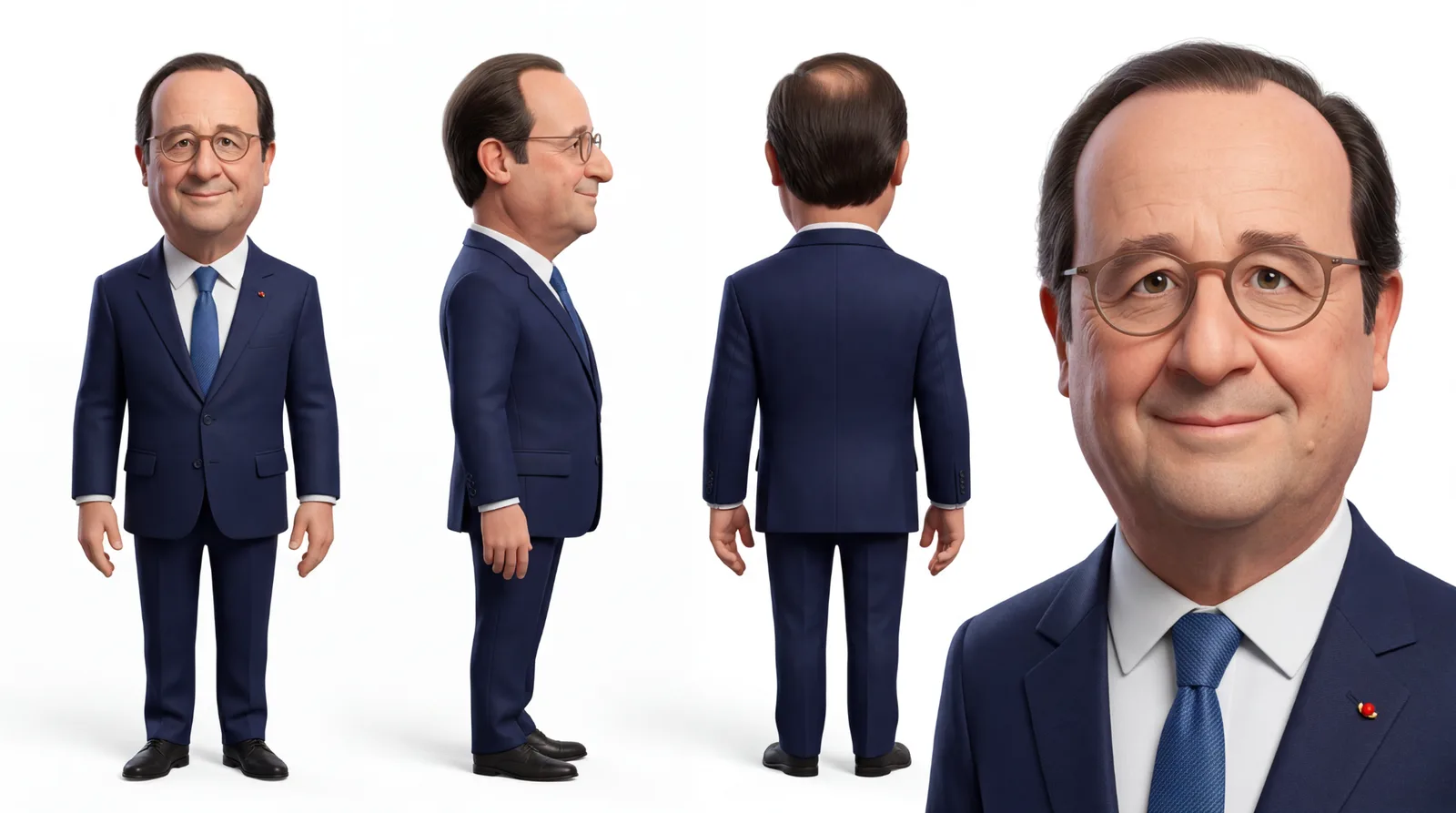 Personnage stylisé : François Hollande