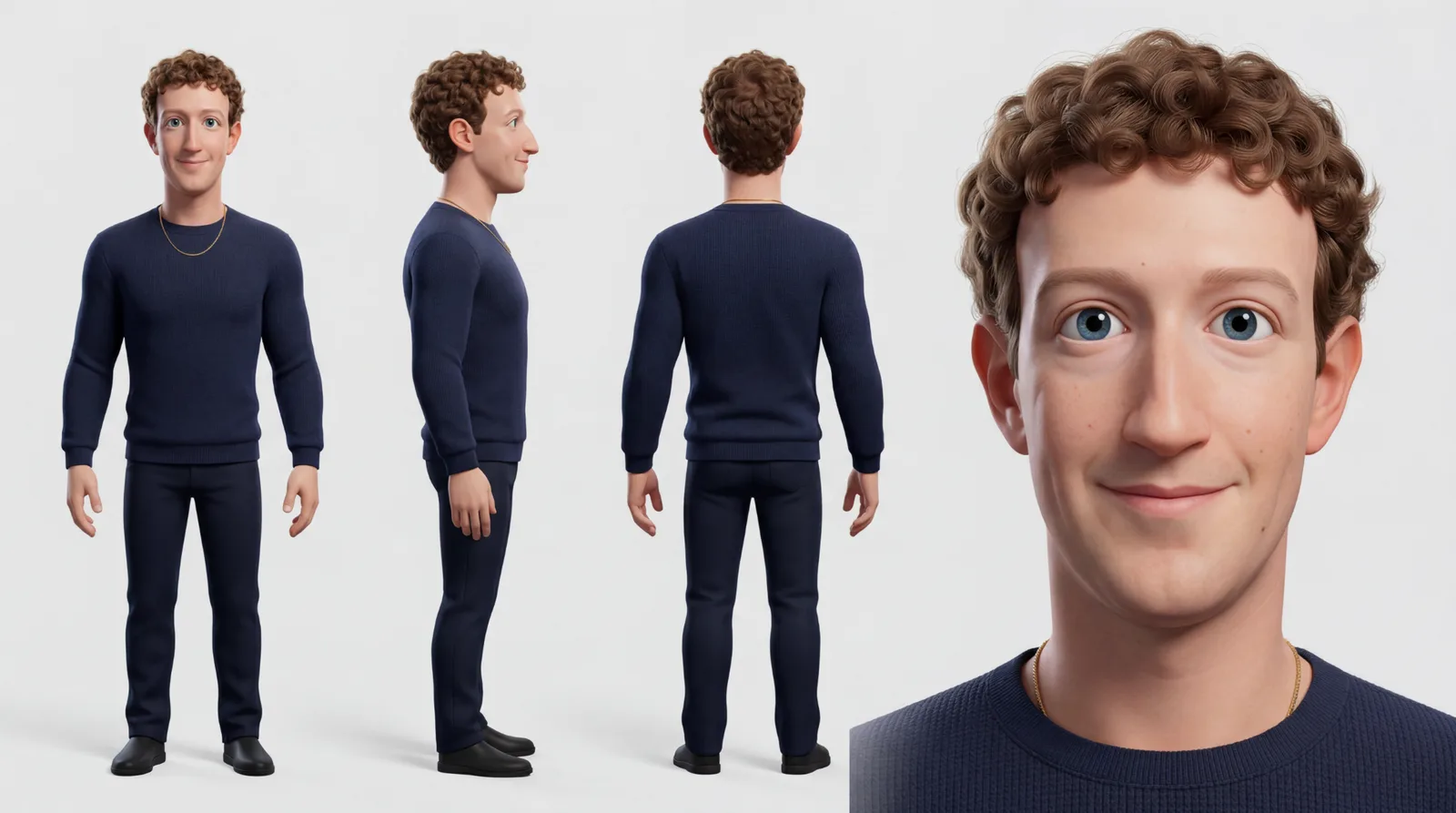 Personnage stylisé : Mark Zuckerberg